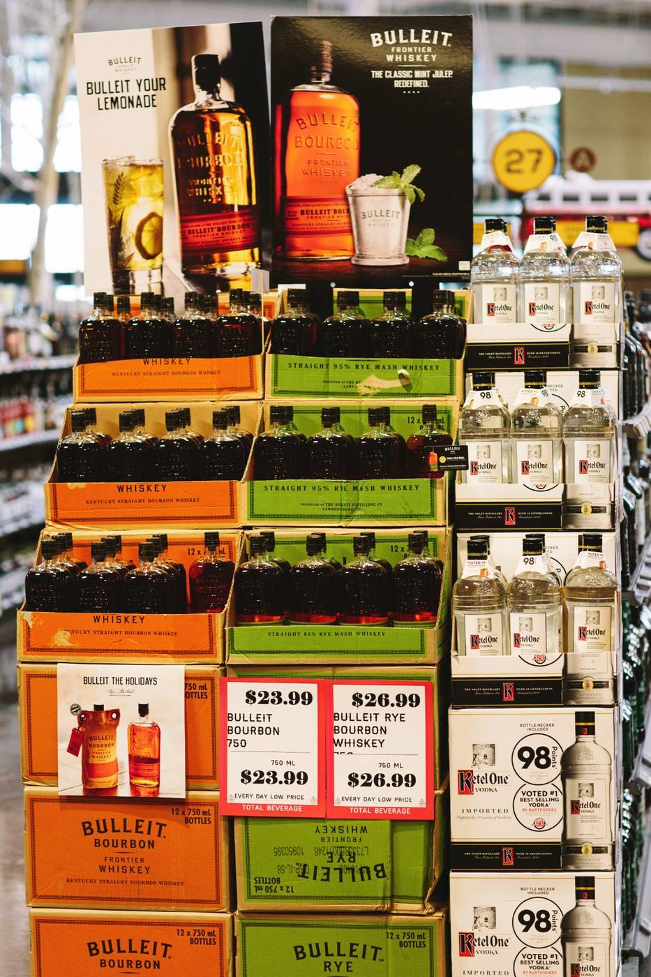 A well-stocked shelf display in a real mPower customer store