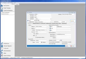 Customer Setup Screen