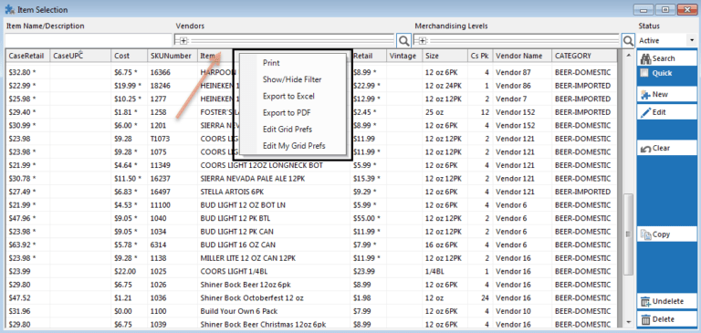 Utilizing The Right Click Option in mPower Beverage